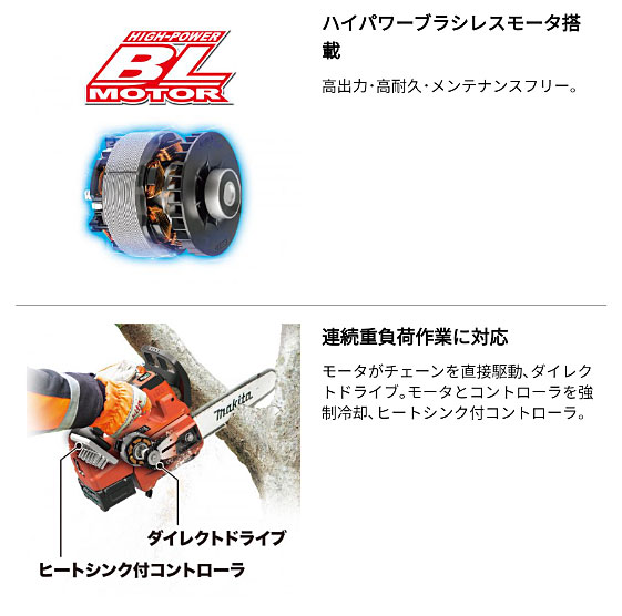 マキタ 充電式 チェンソー MUC009GZ3 40Vmax リチウムイオンバッテリ 【バッテリ・充電器 別売】 makit コードレス 電動 チェーンソー 充電式_2