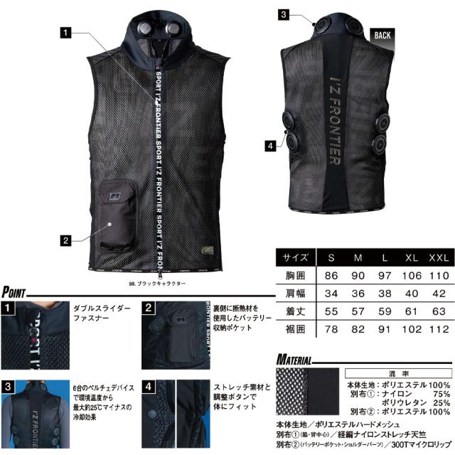 2025 SS 新作 アイズフロンティア 冷却ペルチェ6個タイプインナー