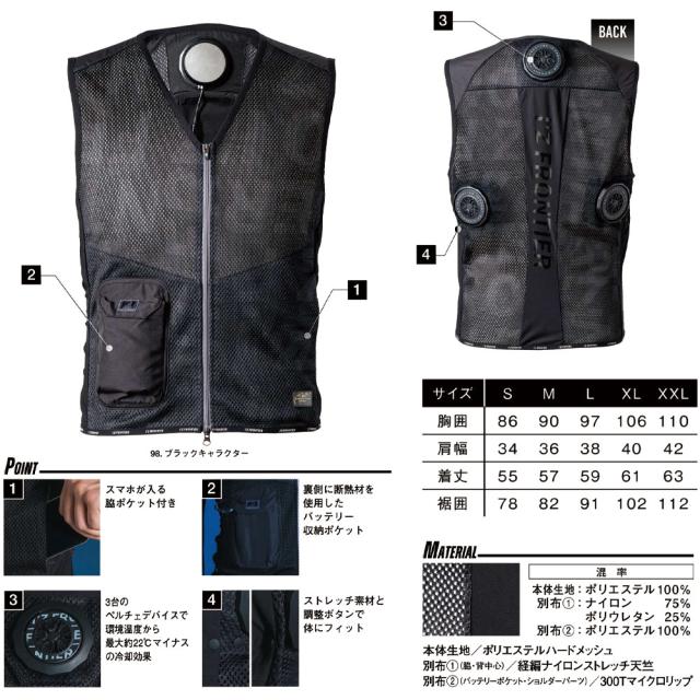 アイズフロンティア 冷却ビッグペルチェ3個タイプ インナーベスト