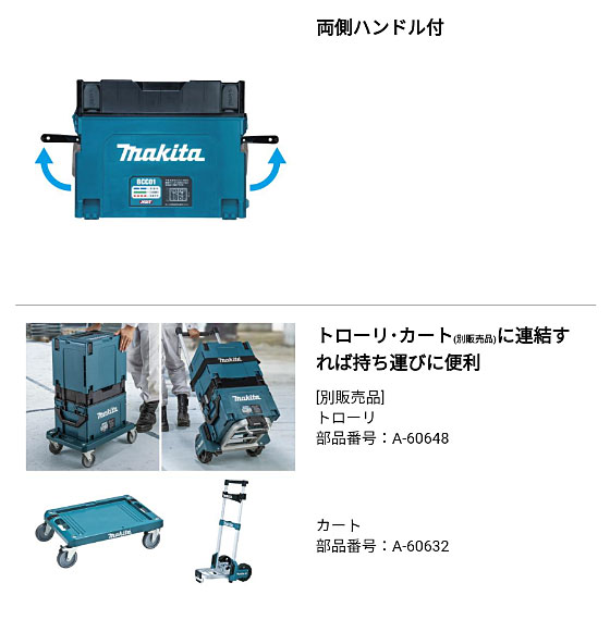 マキタ 多口充電ケース 8口充電 BCC01 (A-78346) makita 充電器 ケース 40Vmax 18V 14.4V
