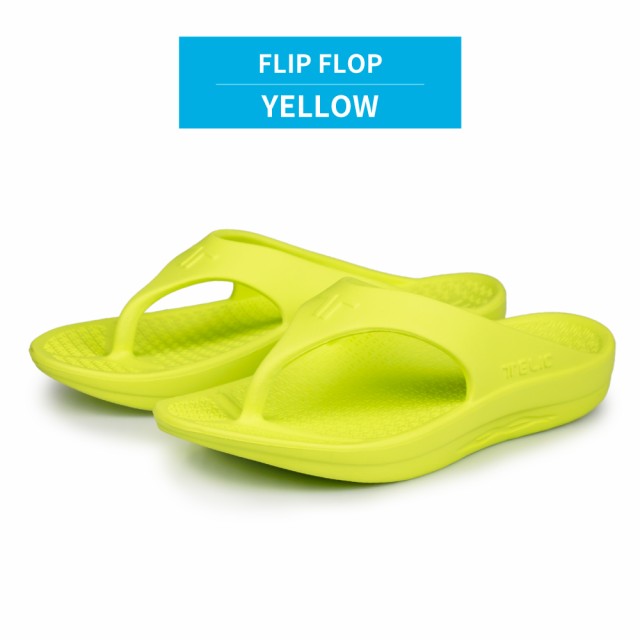 Telic テリック コンフォートサンダル リカバリーサンダル ビーチサンダル Flip Flop フリップフロップ ライムイエロー 黄色 の通販はau Pay マーケット Mathymathy