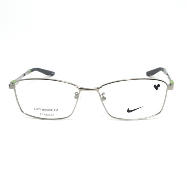 【新作】NIKE ナイキ軽量 スポーツ 眼鏡 メガネ フレーム サングラス6093LB-069度付可 メタリックシルバー軽量メガネ メタル メタリック