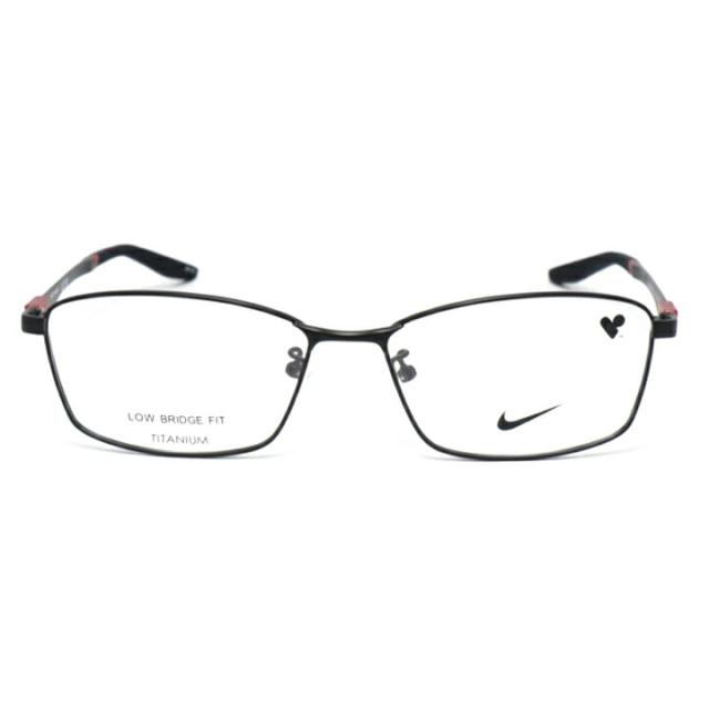 【新作】NIKE ナイキ軽量 スポーツ 眼鏡 メガネ フレーム サングラス6093LB-001度付可 マットブラック軽量メガネ メタル メタリック