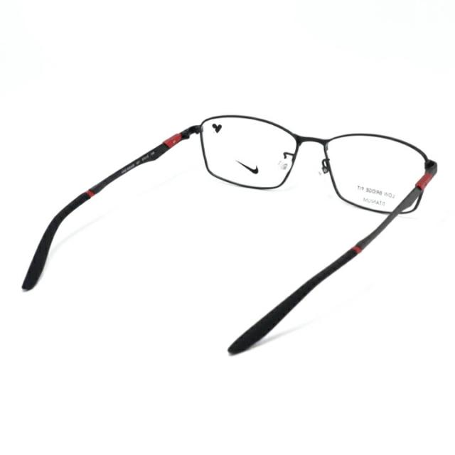 【新作】NIKE ナイキ軽量 スポーツ 眼鏡 メガネ フレーム サングラス6093LB-001度付可 マットブラック軽量メガネ メタル メタリック