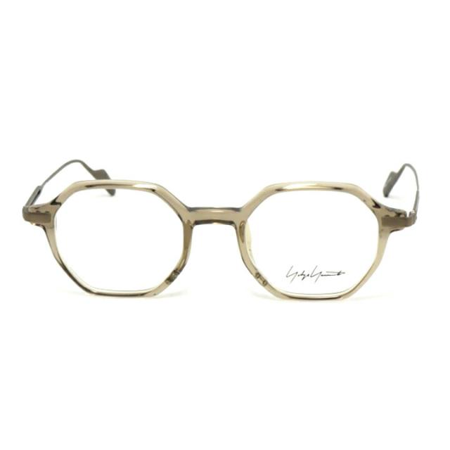 Yohji Yamamoto ヨウジヤマモトクラシック 眼鏡 メガネ フレーム サングラス19-0100-1 度付可クリアブラウンリビジョン製レンズでお好きなサングラス作成可能