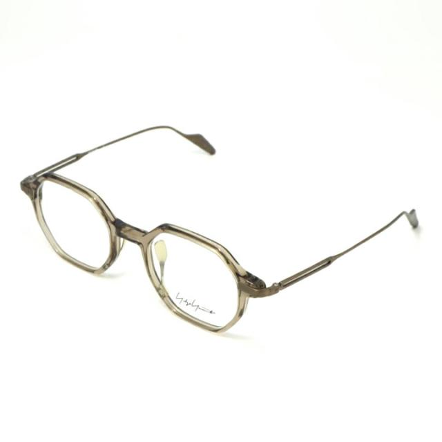 Yohji Yamamoto ヨウジヤマモトクラシック 眼鏡 メガネ フレーム サングラス19-0100-1 度付可クリアブラウンリビジョン製レンズでお好きなサングラス作成可能