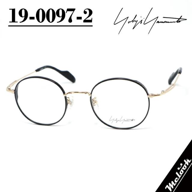 Yohji Yamamoto ヨウジヤマモトクラシック 眼鏡 メガネ フレーム サングラス19-0097-2　度付可ブラック/ゴールドリビジョン製レンズでお好きなサングラス作成可能 14,454円