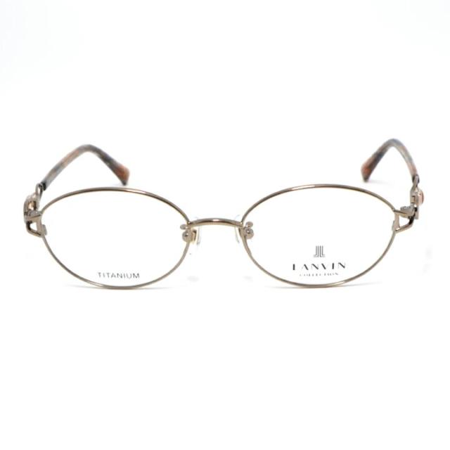 LANVIN ランバン日本製 made in Japan眼鏡 メガネ フレーム サングラスVLC587J-0C1L-50　度付可ブラウンリビジョン製レンズでお好きなサングラス作成可能