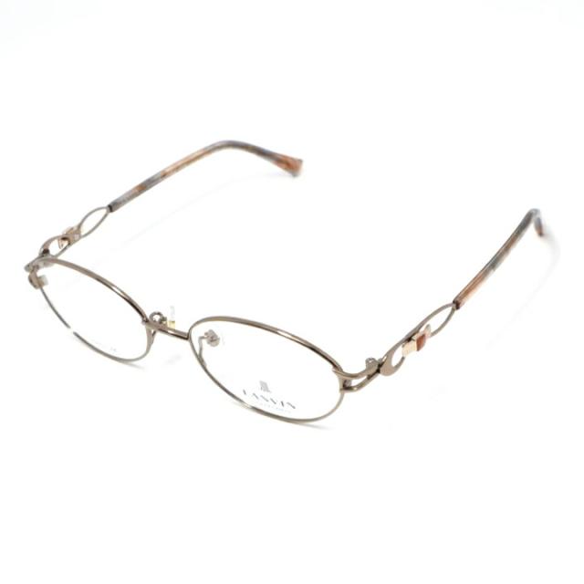 LANVIN ランバン日本製 made in Japan眼鏡 メガネ フレーム サングラスVLC587J-0C1L-50　度付可ブラウンリビジョン製レンズでお好きなサングラス作成可能