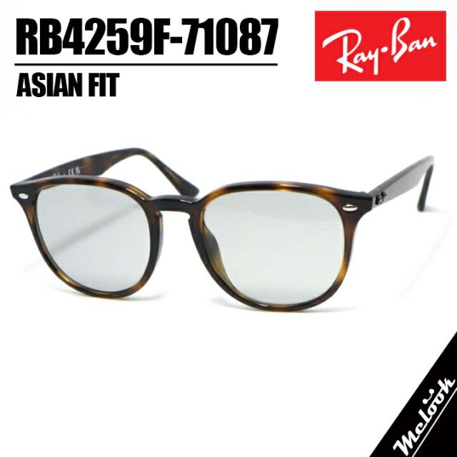 RayBan レイバン RB4259F-71087-53サングラス 眼鏡 メガネRB4259F-710/87-53 ライトハバナブラウンデミ ライトグレーアジアンフィット フルフィット