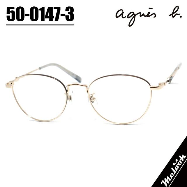 agnes b. アニエス・ベー レディース50-0147-3 サイズ50 度付可眼鏡 メガネ フレーム サングラスチャコール/ライトゴールド 6,424円
