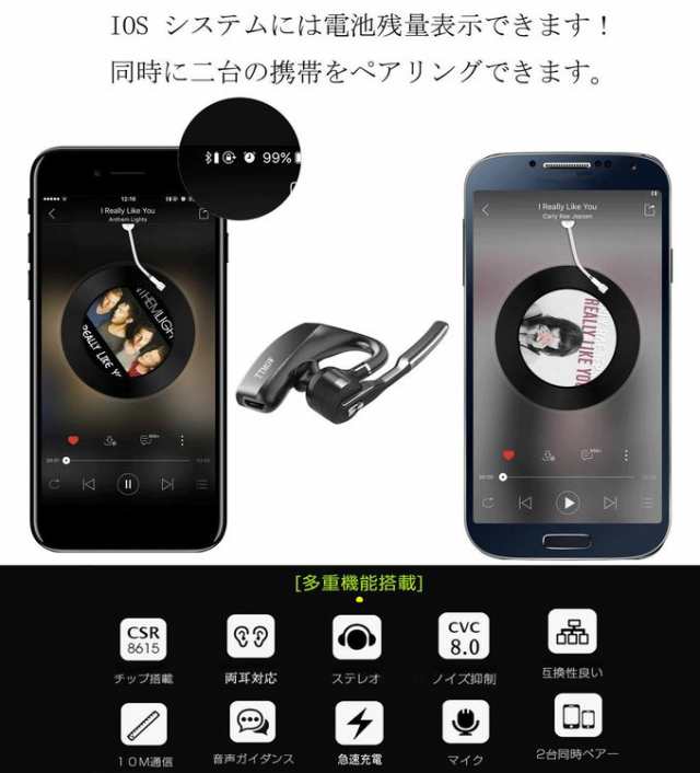 令和進化版cvc8 0ノイズキャンセリング Bluetooth ヘッドセット Ttmow Bluetooth 5 0 イヤホン 日本技適マーク取得品 耳掛け型 マイクの通販はau Pay マーケット プレミアムセレクト