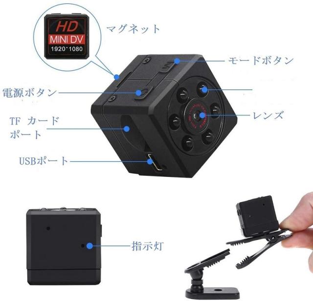 Ueno Jp 小型カメラ 1080p高画質長時間録画 動体検知 ペット 録音監視 防犯 屋内屋外用 電池式 32gbカード付属の通販はau Pay マーケット プレミアムセレクト