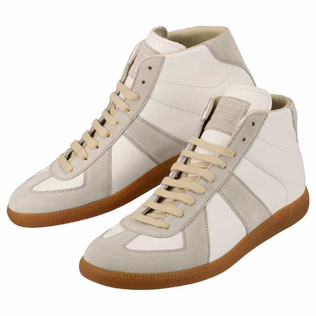 Maison Margiela メゾン マルジェラ スニーカー S57WS0237 P1895 101 NAPPA COLOUR CROSTA REPLICA HIGH TOP ホワイト mgl0084