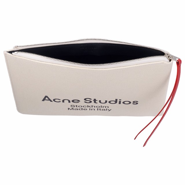 Acne Studios アクネストゥディオズ 本革 ポーチ クラッチバッグ わずらわ