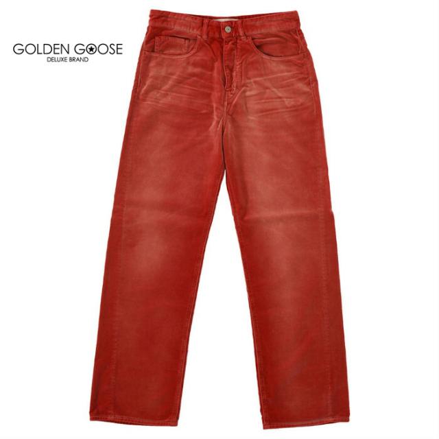 ゴールデングース デニムパンツ ワイドパンツ ベルベットパンツ メンズ Golden Goose Denim Straight Wide Var G31MP505.B3(otr2020) otr2020の通販は