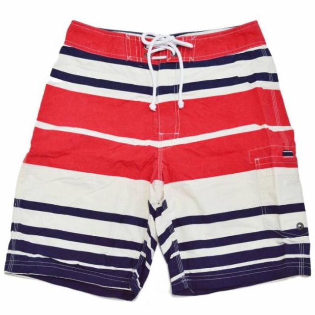 J.Crew ジェイクルー 9”board shorts  52917 メンズ スイム ショーツ 水着 ボーダー レッド 赤 ネイビー NKN jc0062の通販は 8,700円