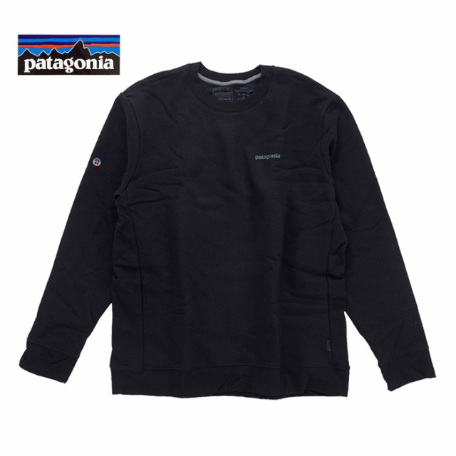 Patagonia パタゴニア Fitz Roy Icon Uprisal Crew Sweatshirt クルーネック スウェットシャツ 39667 アウトドア 売れ筋 ブラック 黒 pa