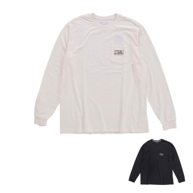 Patagonia パタゴニア Ms L/S 73 SKYLINE POKET スカイライン ポケット 37743 メンズ ロングTシャツ 長袖 売れ筋アイテム バーチホワイト ブラック メール便 pat0266_1