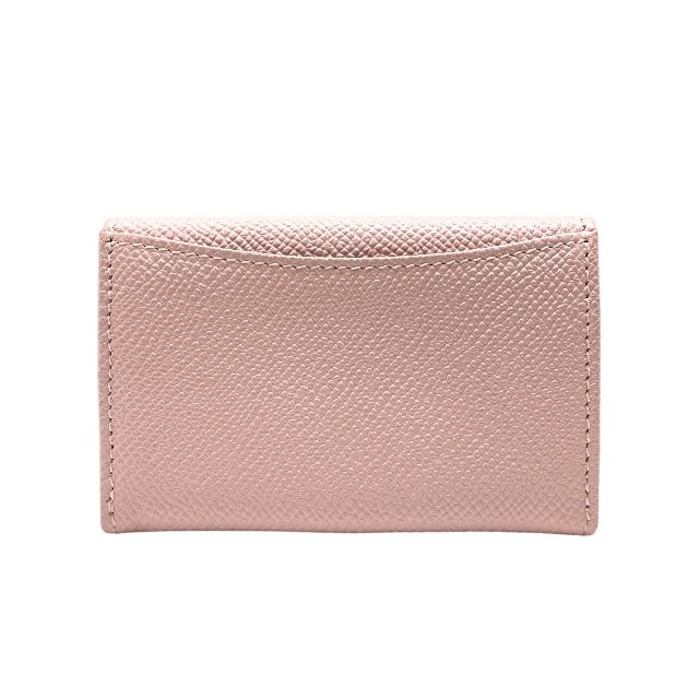 BVLGARI ブルガリ 33750 ブルガリブルガリ ロゴクリップ コインケース コインパース 小銭入れ カードケース ライトピンク レザー シルバー_1