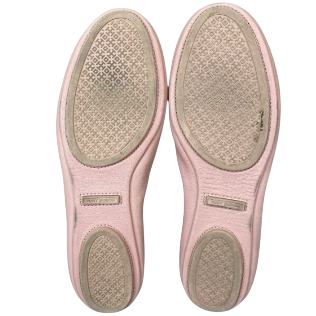 トリーバーチ 51158251 ミニートラベル バレエシューズ フラットシューズ ロゴ スエード ピンク TORY BURCH [サイズ8] トリーバーチ 51158251 ミニートラベル バレエシューズ フラット