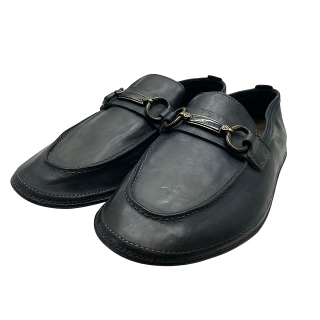 ドルチェ&ガッバーナ ドルガバ CA5724 ローファー ドレスシューズ ビジネスシューズ レザー ネイビー DOLCE&GABBANA [サイズ 5(約24cm)]