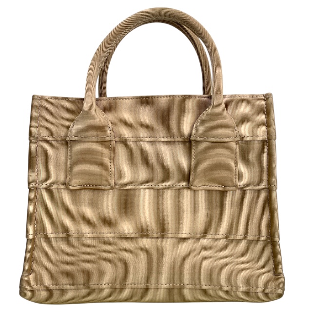 フェラガモ 214988 BEACHWEAR GROS ビーチウェア グロス ロゴ トートバッグ ハンドバッグ ベージュ ファブリック Salvatore Ferragamo_1