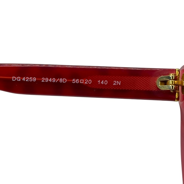 ドルチェアンドガッバーナ ドルガバ DG4259 2948/8D 56□20 140 サングラス アイウェア ラウンド型 レオパード ピンク DOLCE&GABBANA_7
