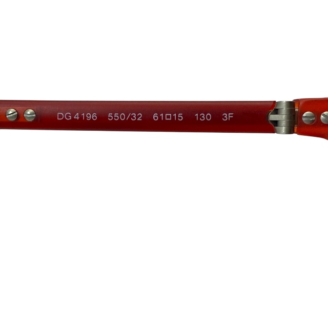 ドルチェアンドガッバーナ ドルガバ DG4196 550/32 61□15 130 サングラス おりたたみ アセテート アビエイター レッド DOLCE&GABBANA_7