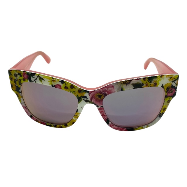 ドルチェ&ガッバーナ ドルガバ D&G DG4231 2939/5R サングラス アイウェア ミラーレンズ フラワー ピンク ロゴ DOLCE&GABBANA_1