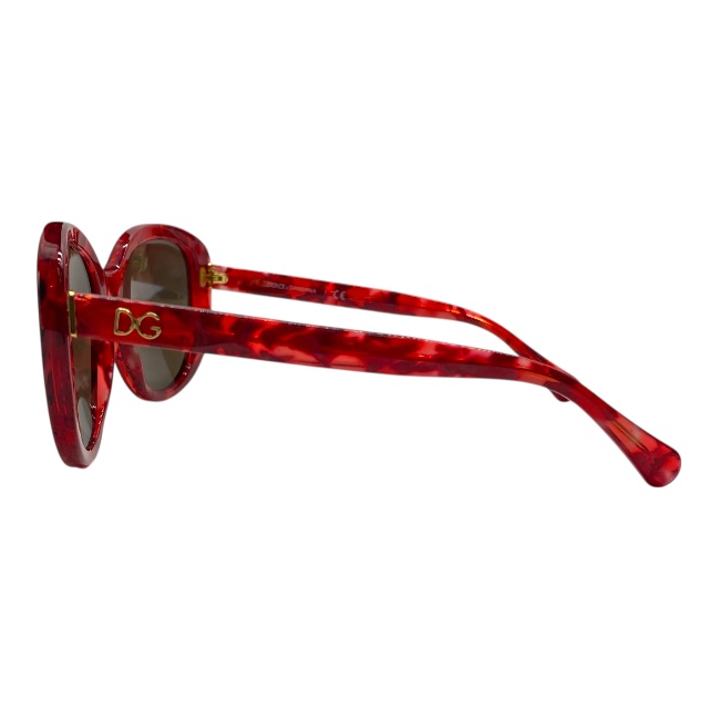 ドルチェ&ガッバーナ ドルガバ DG4248 2923/73 55□19 140 サングラス アイウェア レッド ラウンドフレーム DOLCE&GABBANA_2