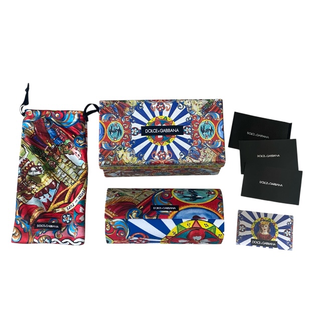 ドルチェ&ガッバーナ ドルガバ DG4248 2923/73 55□19 140 サングラス アイウェア レッド ラウンドフレーム DOLCE&GABBANA_9