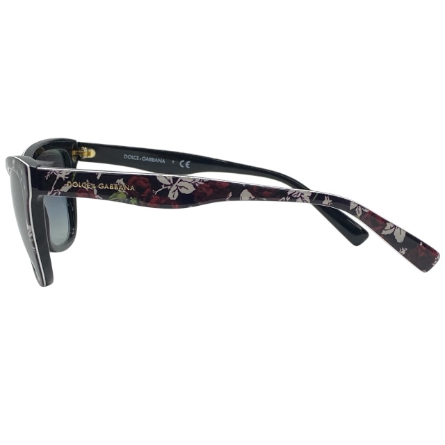 ドルチェ&ガッバーナ ドルガバ DG4237 3019/8G 47□15 130 3N サングラス アイウェア ブラック フラワー ラウンドフレーム DOLCE&GABBANA_2