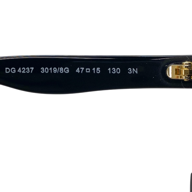 ドルチェ&ガッバーナ ドルガバ DG4237 3019/8G 47□15 130 3N サングラス アイウェア ブラック フラワー ラウンドフレーム DOLCE&GABBANA_7