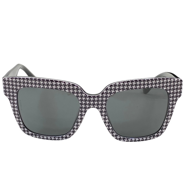 ドルチェ&ガッバーナ ドルガバ D&G DG4286-F 3079/87 サングラス アイウェア ハウンドトゥース スクエア ブラック ロゴ DOLCE&GABBANA_1