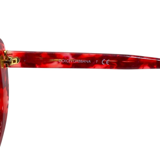 ドルチェ&ガッバーナ ドルガバ DG4248 2923/73 55□19 140 サングラス アイウェア レッド ラウンドフレーム DOLCE&GABBANA_6