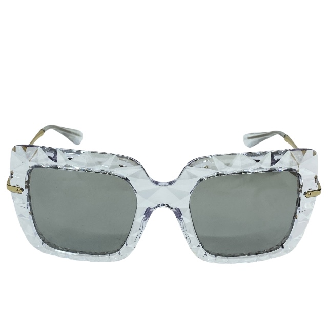 ドルチェ&ガッバーナ ドルガバ D&G DG6111 3133/6G 51□22 135 3N サングラス アイウェア スクエア クリスタル調 クリア DOLCE&GABBANA_1