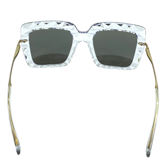 ドルチェ&ガッバーナ ドルガバ D&G DG6111 3133/6G 51□22 135 3N サングラス アイウェア スクエア クリスタル調 クリア DOLCE&GABBANA_3