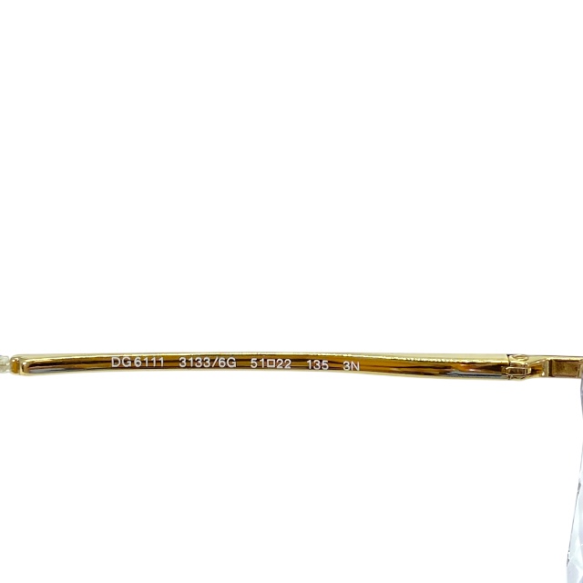 ドルチェ&ガッバーナ ドルガバ D&G DG6111 3133/6G 51□22 135 3N サングラス アイウェア スクエア クリスタル調 クリア DOLCE&GABBANA_7