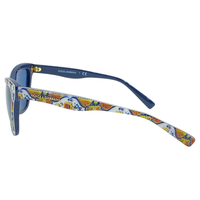 ドルチェ&ガッバーナ ドルガバ キッズ D&G DG4237 307/80 47□15 130 3N サングラス アイウェア ネイビー フラワー ロゴ DOLCE&GABBANA_4