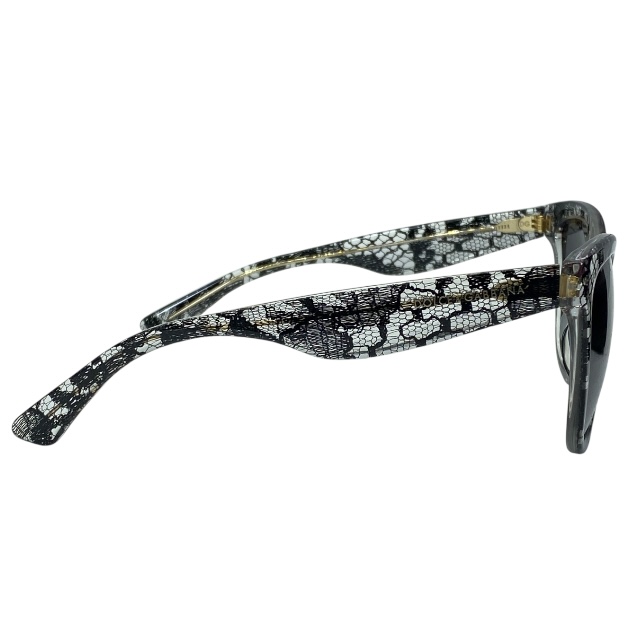ドルチェ&ガッバーナ ドルガバ D&G DG4190-A 1901/8G 54□19 140 3N サングラス アイウェア ブラック クリア ロゴ DOLCE&GABBANA_2