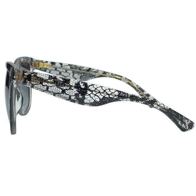 ドルチェ&ガッバーナ ドルガバ D&G DG4190-A 1901/8G 54□19 140 3N サングラス アイウェア ブラック クリア ロゴ DOLCE&GABBANA_4