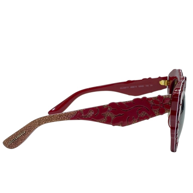 ドルチェ&ガッバーナ ドルガバ D&G DG4267-F 2999/13 53□20 140 3N サングラス アイウェア キャットアイ レッド DOLCE&GABBANA_2