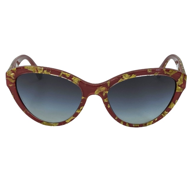 ドルチェ&ガッバーナ ドルガバ D&G DG4199 2748/8G 55□18 135 3N サングラス アイウェア キャットアイ レッド ゴールド DOLCE&GABBANA_1