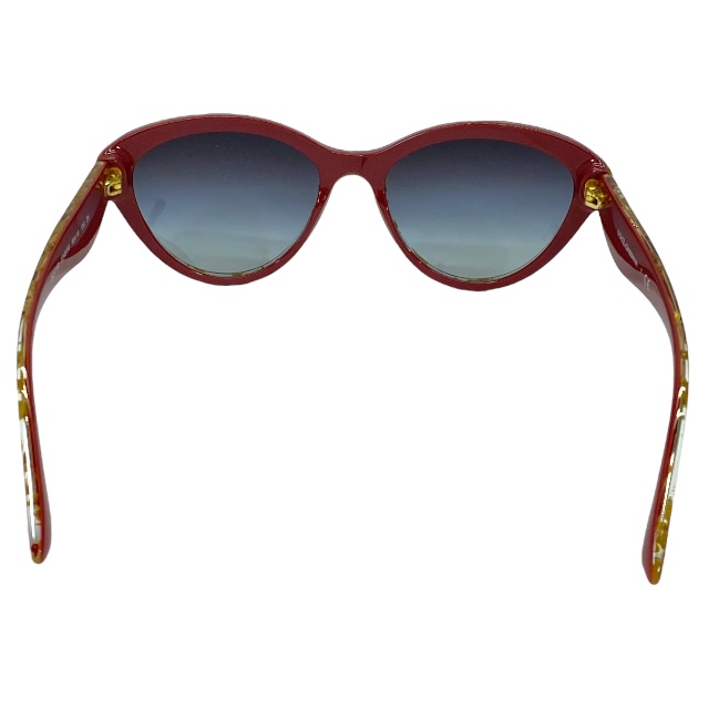 ドルチェ&ガッバーナ ドルガバ D&G DG4199 2748/8G 55□18 135 3N サングラス アイウェア キャットアイ レッド ゴールド DOLCE&GABBANA_3