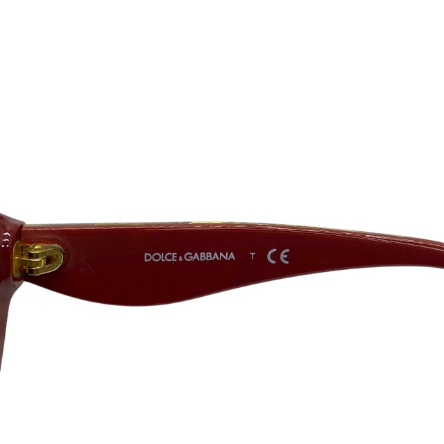 ドルチェ&ガッバーナ ドルガバ D&G DG4199 2748/8G 55□18 135 3N サングラス アイウェア キャットアイ レッド ゴールド DOLCE&GABBANA_5