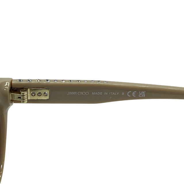 ジミーチュウ JC 3003BU 5015 52□17 140 眼鏡 メガネ アイウェア ラインストーン ロゴ ベージュ JIMMY CHOO_5