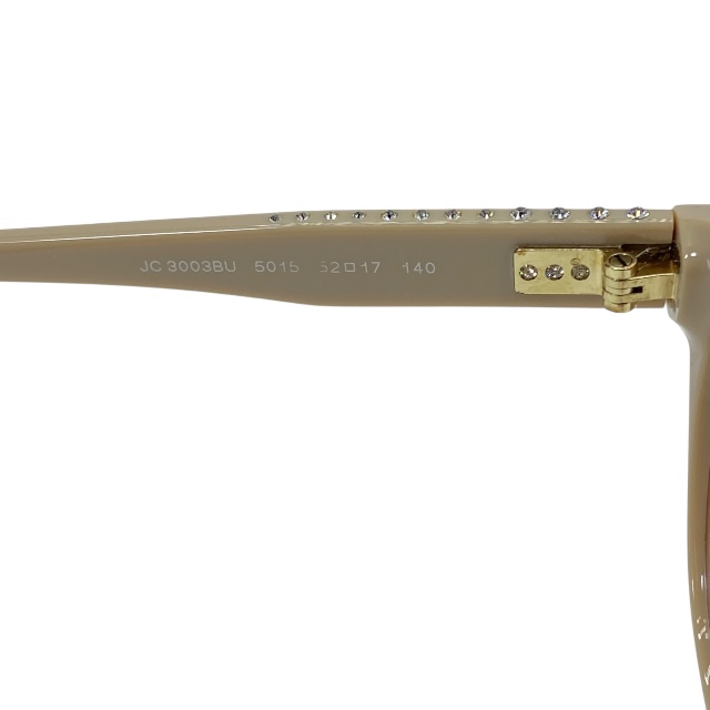 ジミーチュウ JC 3003BU 5015 52□17 140 眼鏡 メガネ アイウェア ラインストーン ロゴ ベージュ JIMMY CHOO_6