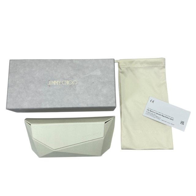 ジミーチュウ JC 3003BU 5015 52□17 140 眼鏡 メガネ アイウェア ラインストーン ロゴ ベージュ JIMMY CHOO_9