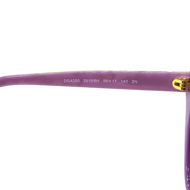 ドルチェ&ガッバーナ ドルガバ D&G DG4250 2921/T3 56□17 140 3P サングラス アイウェア キャットアイ パープル グレー DOLCE&GABBANA_6